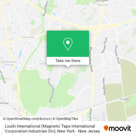 Mapa de Liuski International (Magnetic Tape International Corporation Industries Div)