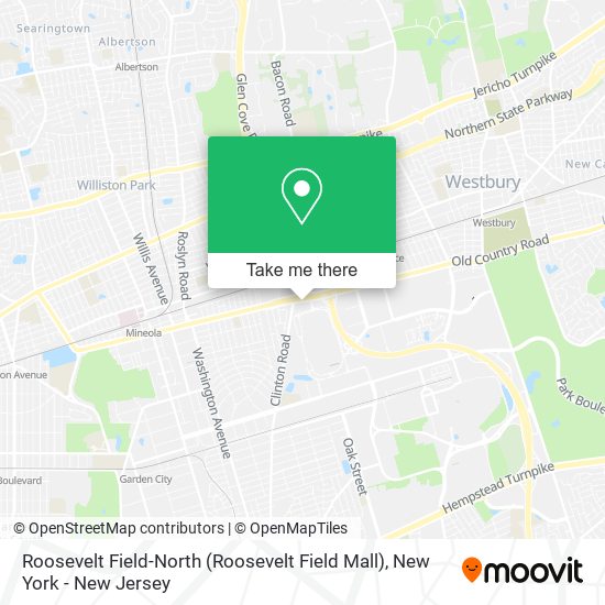 Mapa de Roosevelt Field-North (Roosevelt Field Mall)