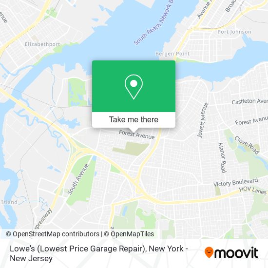 Mapa de Lowe's (Lowest Price Garage Repair)