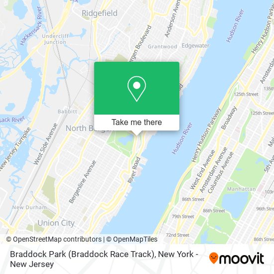 Mapa de Braddock Park (Braddock Race Track)