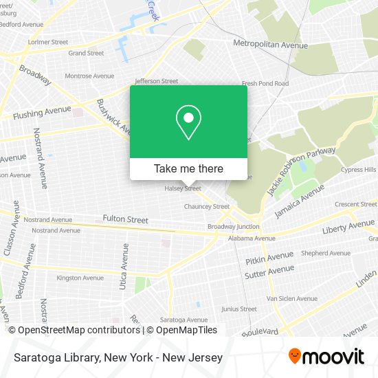 Saratoga Library map