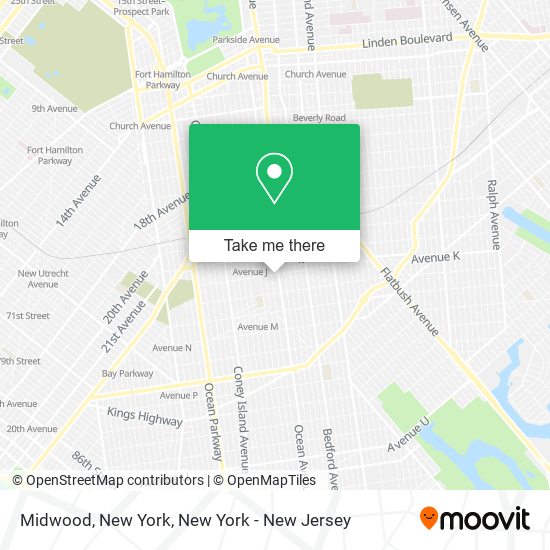 Midwood, New York map