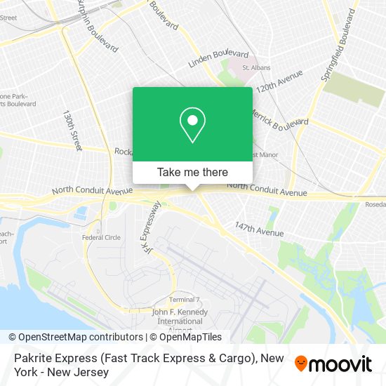 Mapa de Pakrite Express (Fast Track Express & Cargo)