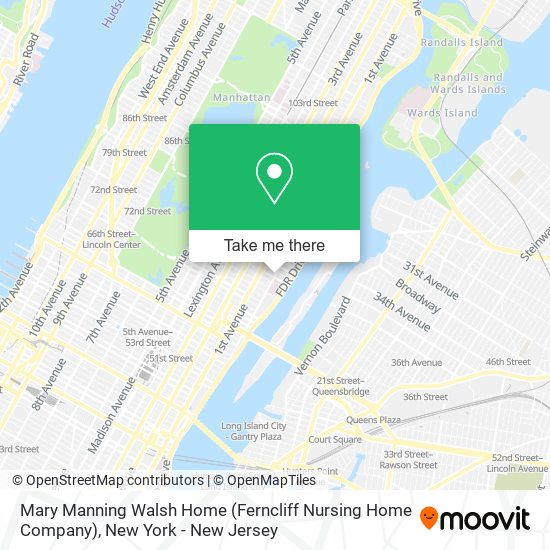 Mapa de Mary Manning Walsh Home (Ferncliff Nursing Home Company)