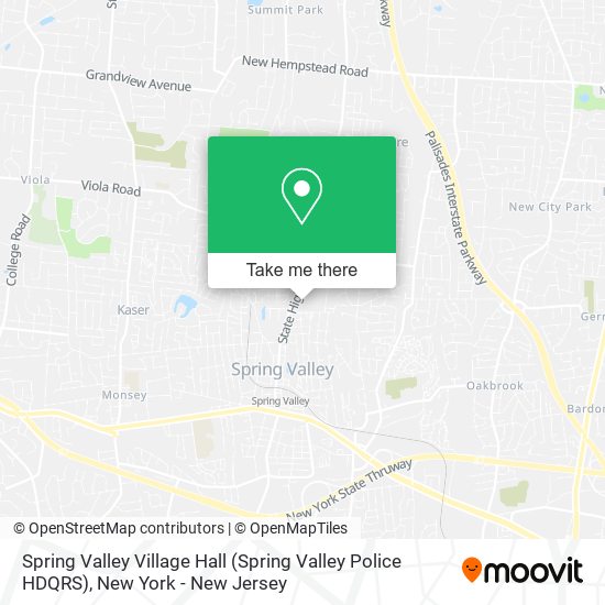 Spring Valley Village Hall (Spring Valley Police HDQRS) map