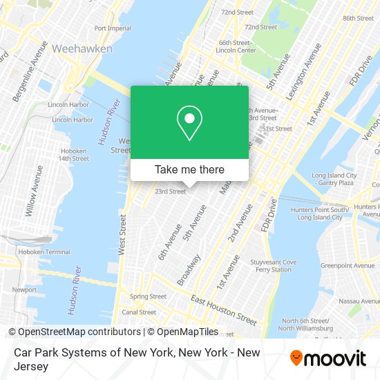 Car Park Systems of New York map