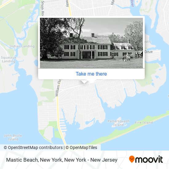 Mapa de Mastic Beach, New York