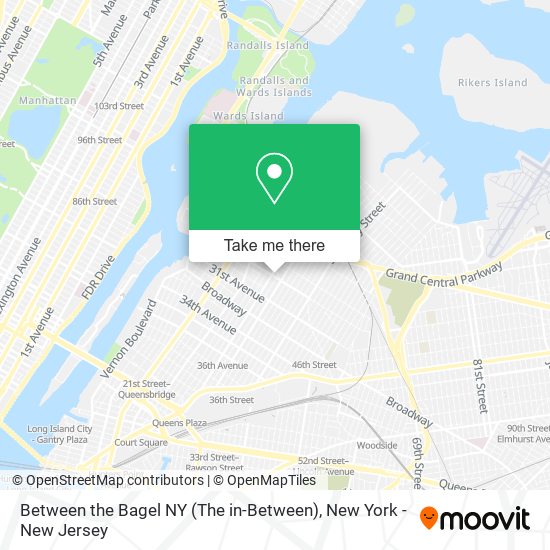 Mapa de Between the Bagel NY (The in-Between)