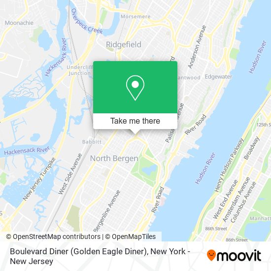 Boulevard Diner (Golden Eagle Diner) map