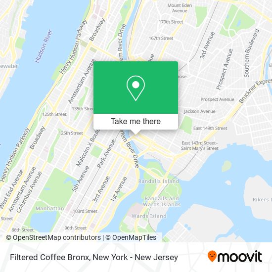 Filtered Coffee Bronx map