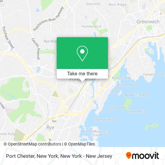 Port Chester, New York map