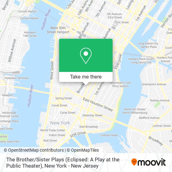 Mapa de The Brother / Sister Plays (Eclipsed: A Play at the Public Theater)