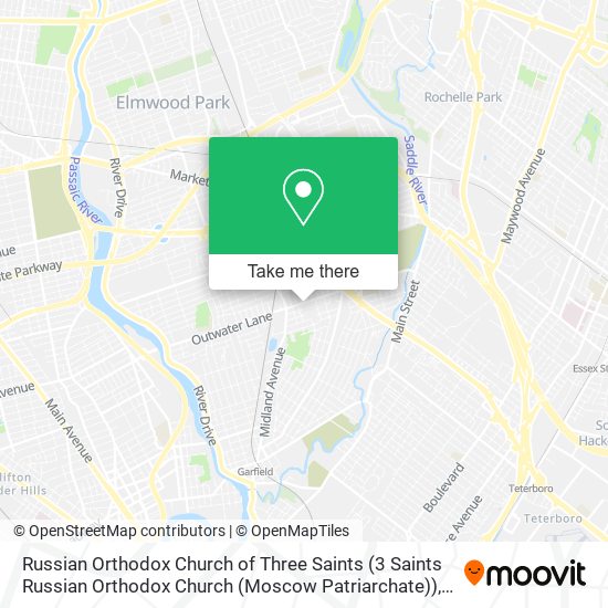 Russian Orthodox Church of Three Saints (3 Saints Russian Orthodox Church (Moscow Patriarchate)) map