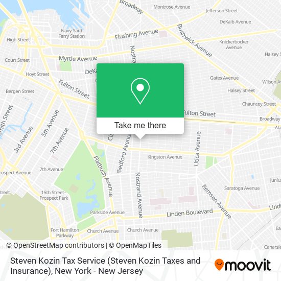Mapa de Steven Kozin Tax Service (Steven Kozin Taxes and Insurance)