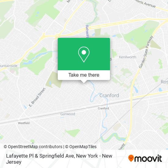 Mapa de Lafayette Pl & Springfield Ave