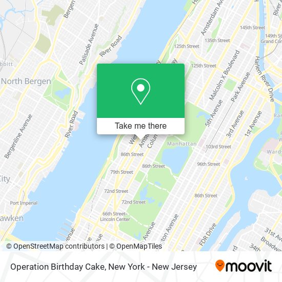 Operation Birthday Cake map