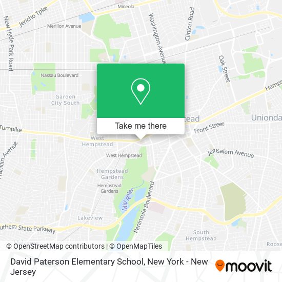 David Paterson Elementary School map