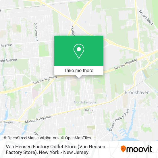 Van Heusen Factory Outlet Store map