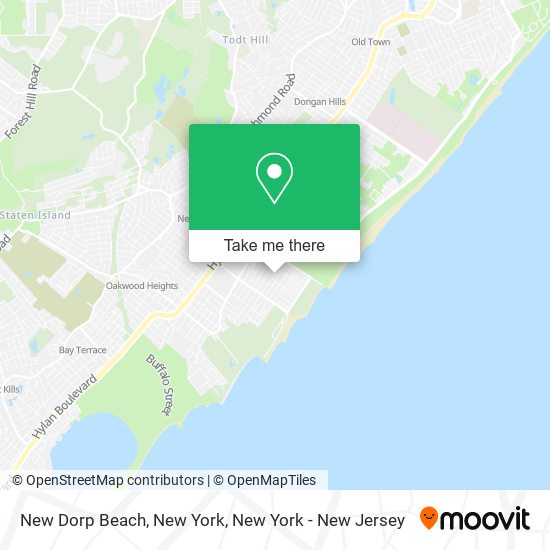 Mapa de New Dorp Beach, New York