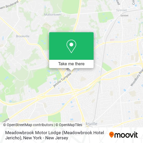 Mapa de Meadowbrook Motor Lodge (Meadowbrook Hotel Jericho)