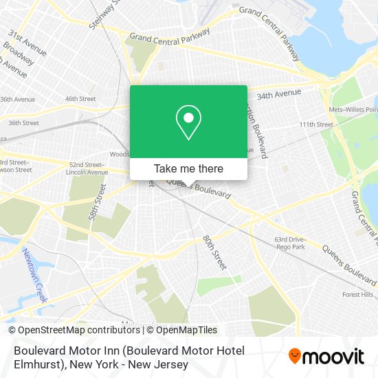 Boulevard Motor Inn (Boulevard Motor Hotel Elmhurst) map
