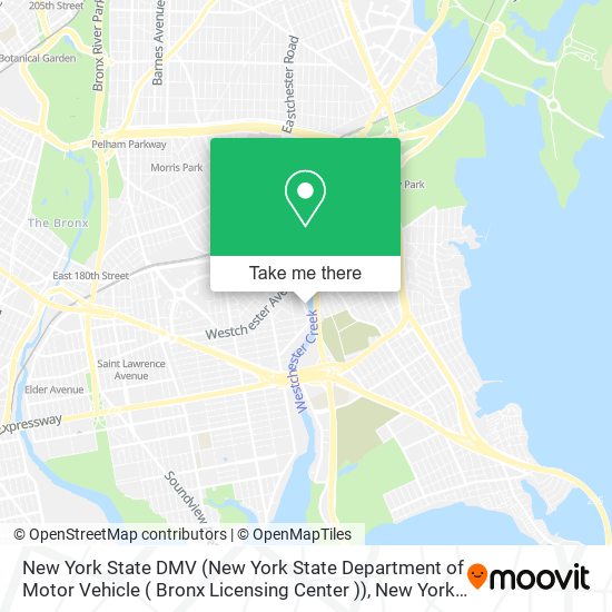 New York State DMV (New York State Department of Motor Vehicle ( Bronx Licensing Center )) map