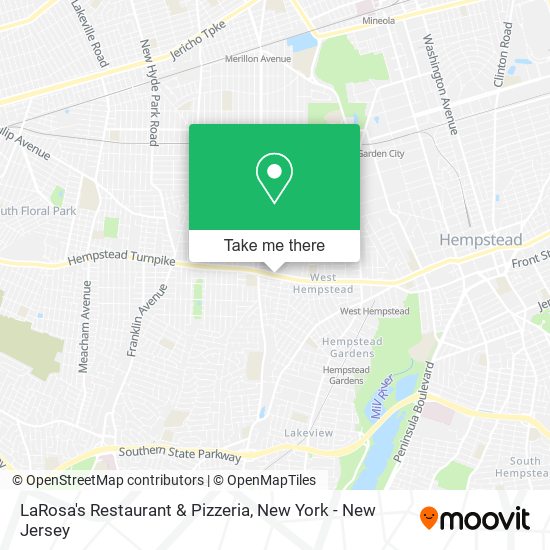 Mapa de LaRosa's Restaurant & Pizzeria