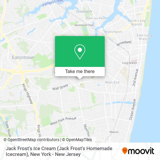 Jack Frost's Ice Cream (Jack Frost's Homemade Icecream) map