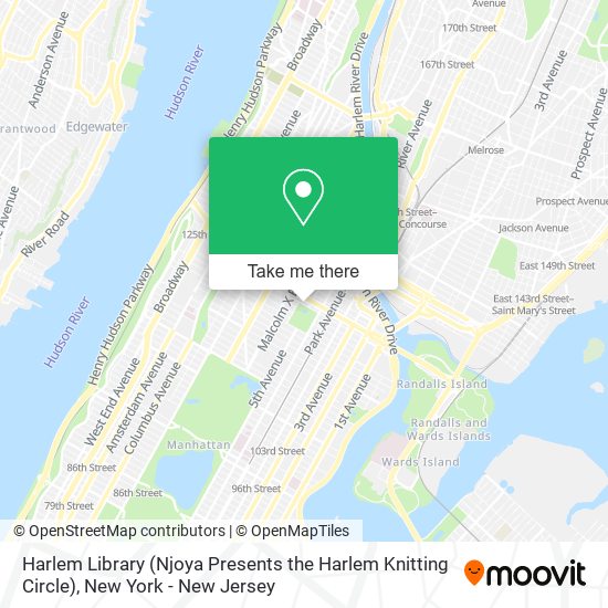 Mapa de Harlem Library (Njoya Presents the Harlem Knitting Circle)