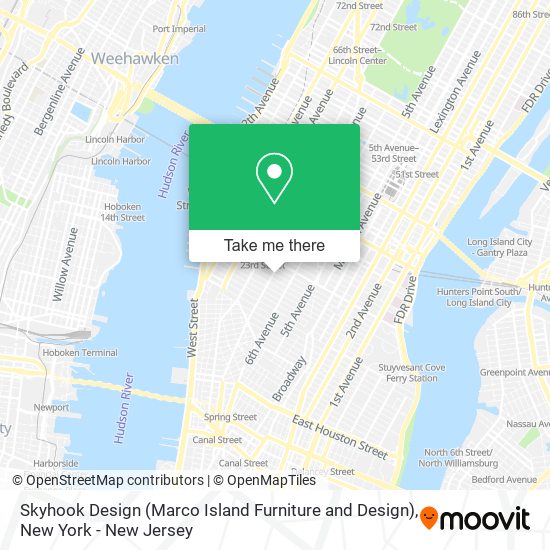 Mapa de Skyhook Design (Marco Island Furniture and Design)