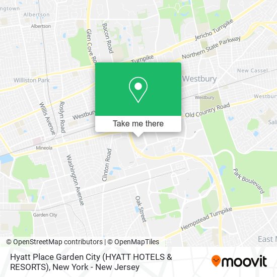 Mapa de Hyatt Place Garden City (HYATT HOTELS & RESORTS)