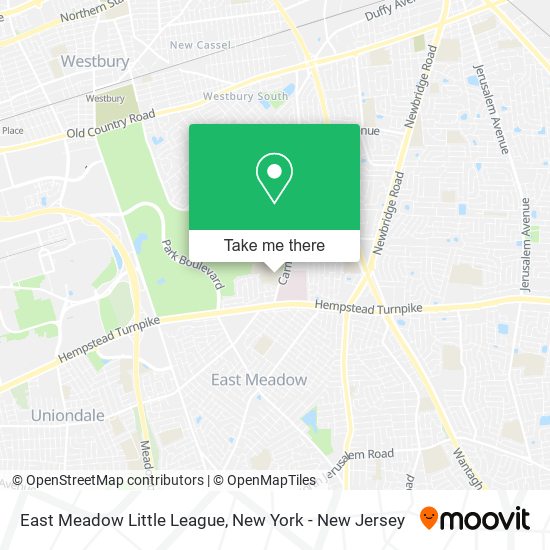 East Meadow Little League map