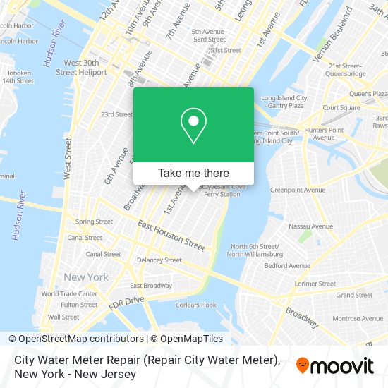 City Water Meter Repair map