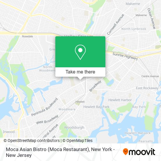 Mapa de Moca Asian Bistro (Moca Restaurant)