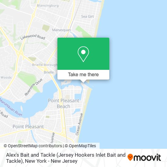 Alex's Bait and Tackle (Jersey Hookers Inlet Bait and Tackle) map