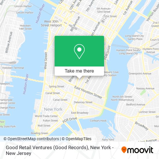 Mapa de Good Retail Ventures (Good Records)