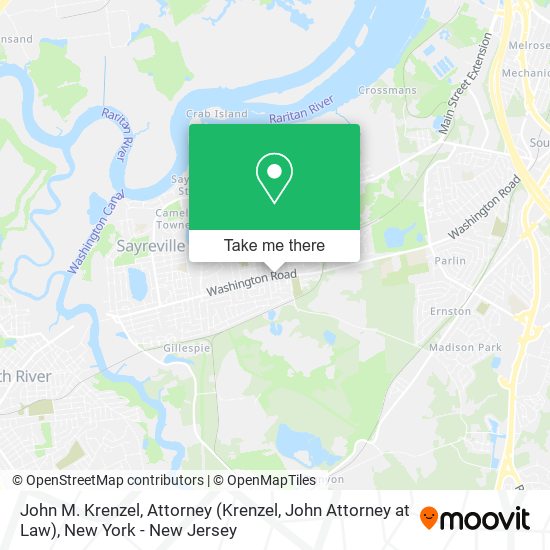 Mapa de John M. Krenzel, Attorney (Krenzel, John Attorney at Law)