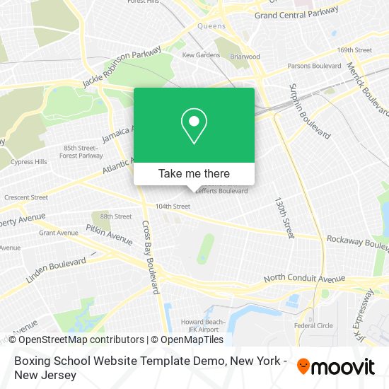 Mapa de Boxing School Website Template Demo