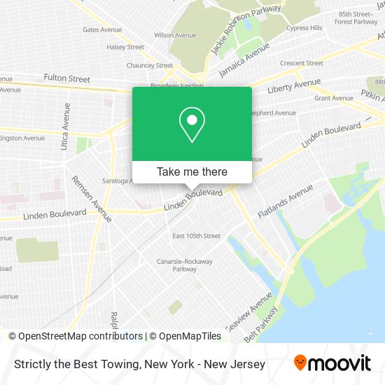Strictly the Best Towing map