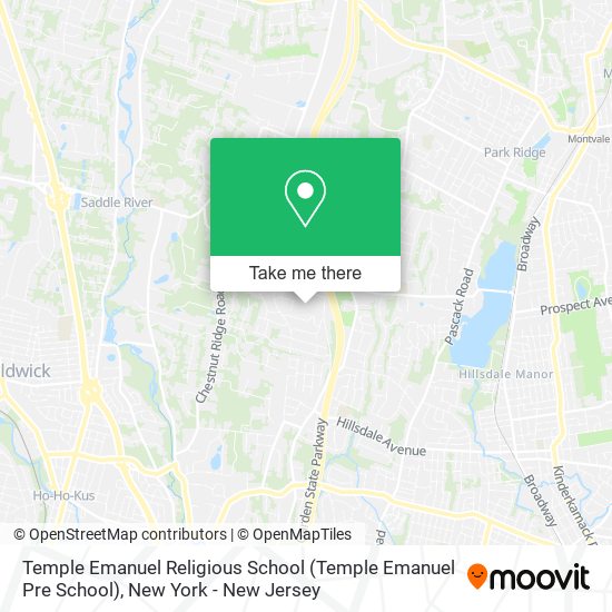 Mapa de Temple Emanuel Religious School