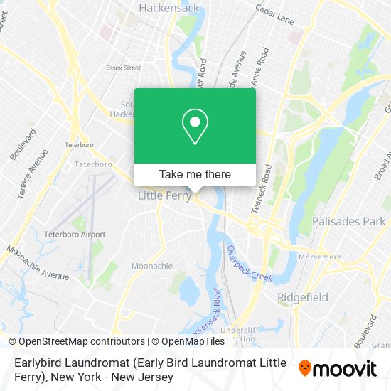 Earlybird Laundromat (Early Bird Laundromat Little Ferry) map