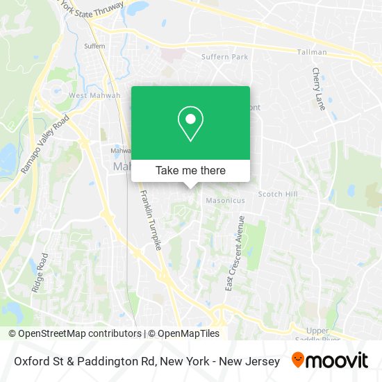 Oxford St & Paddington Rd map