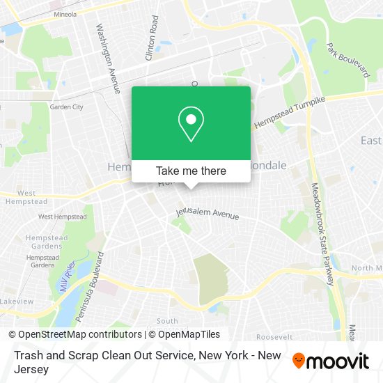 Trash and Scrap Clean Out Service map