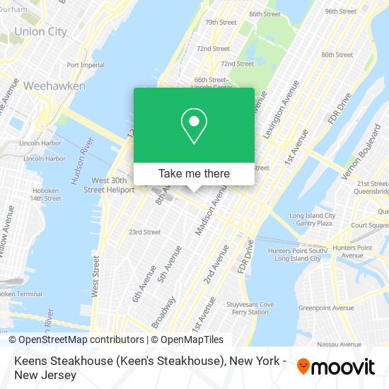 Keens Steakhouse (Keen's Steakhouse) map