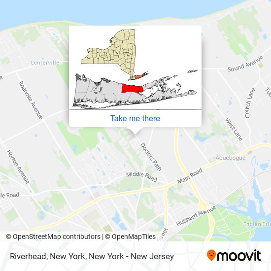 Mapa de Riverhead, New York