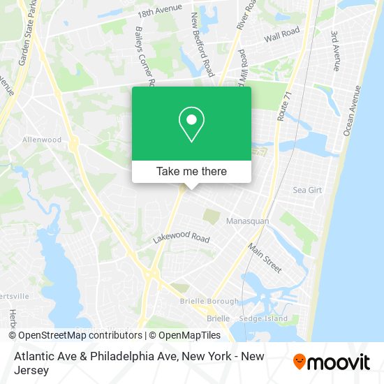 Atlantic Ave & Philadelphia Ave map