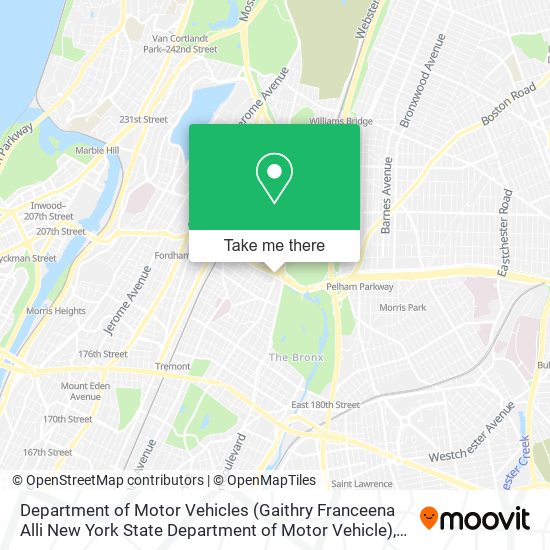 Department of Motor Vehicles (Gaithry Franceena Alli New York State Department of Motor Vehicle) map