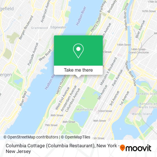 Mapa de Columbia Cottage (Columbia Restaurant)