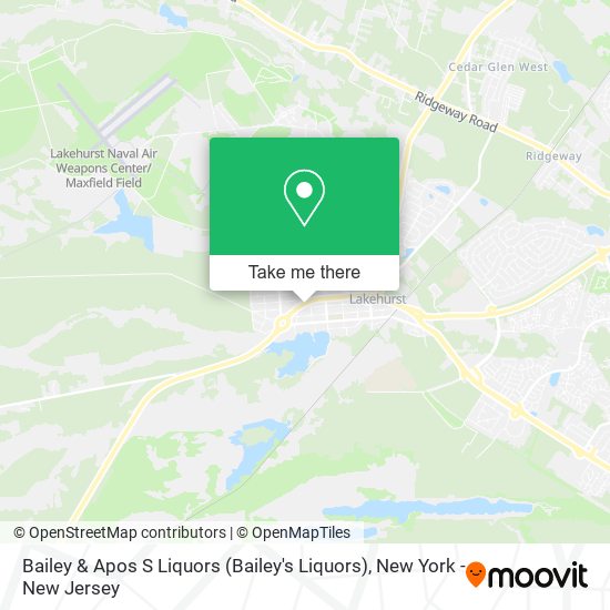 Bailey & Apos S Liquors (Bailey's Liquors) map