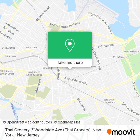 Mapa de Thai Grocery @Woodside Ave